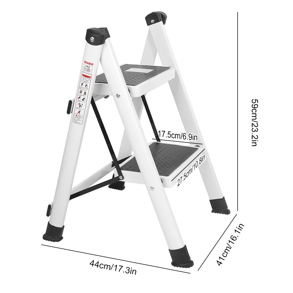 2-Step Folding Step Stool - Fold Duo