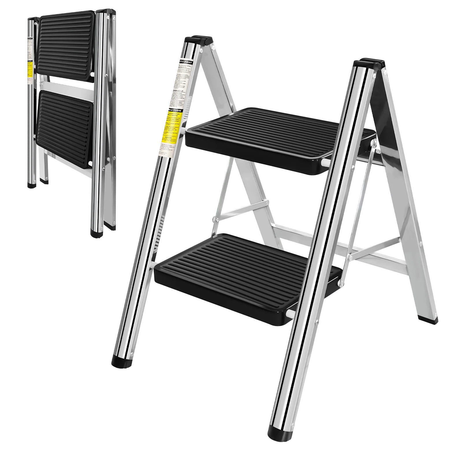 Steelrise — 2 & 3-Step Folding Step Ladder