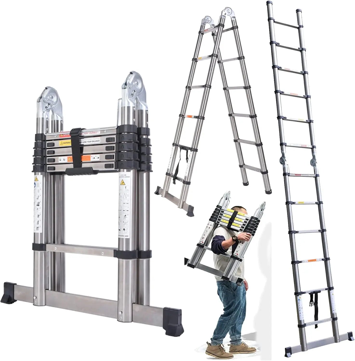DualFrame 380 — 3-in-1 A-Frame & Telescopic Ladder