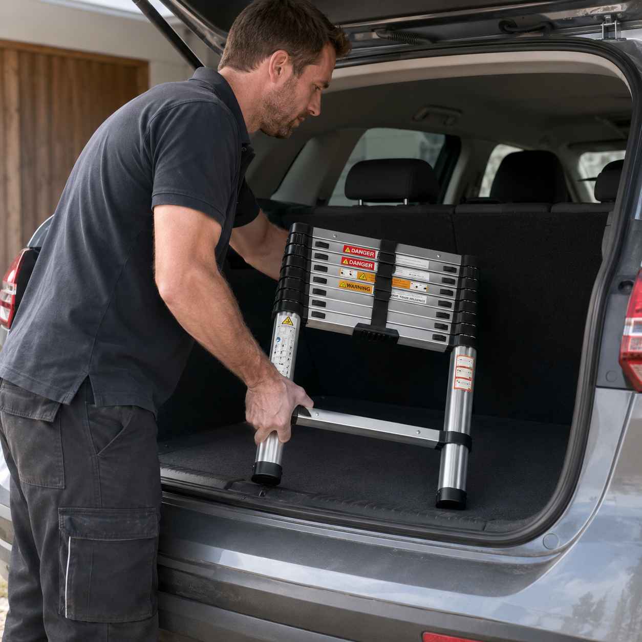 Aluminium Telescopic Ladder 3.8M