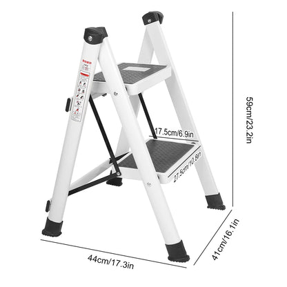2-Step Folding Step Stool - Fold Duo