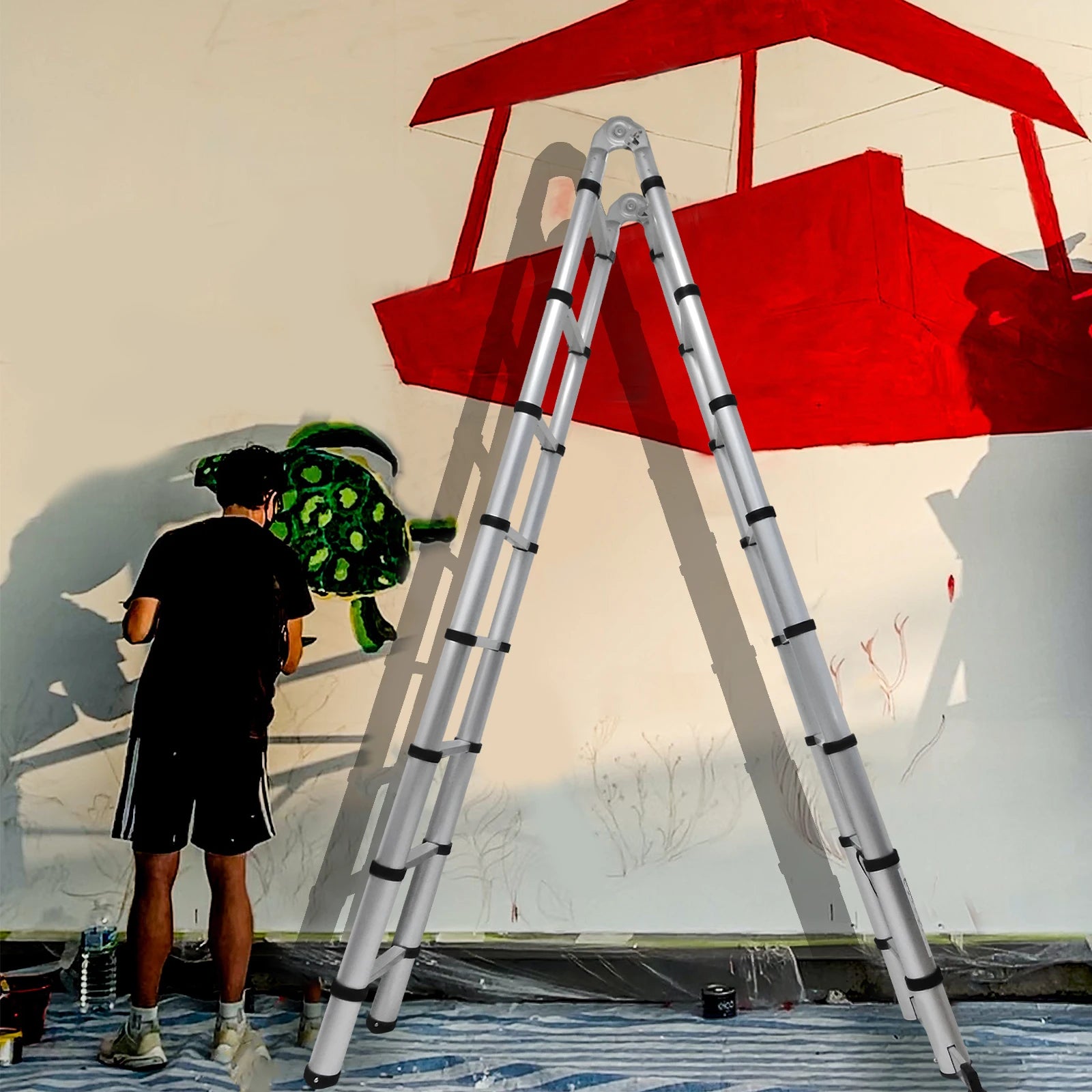 DualFrame 380 — 3-in-1 A-Frame & Telescopic Ladder