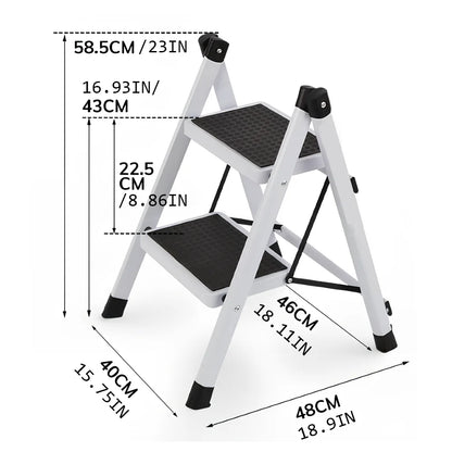 2-Step Folding Step Stool - Fold Duo
