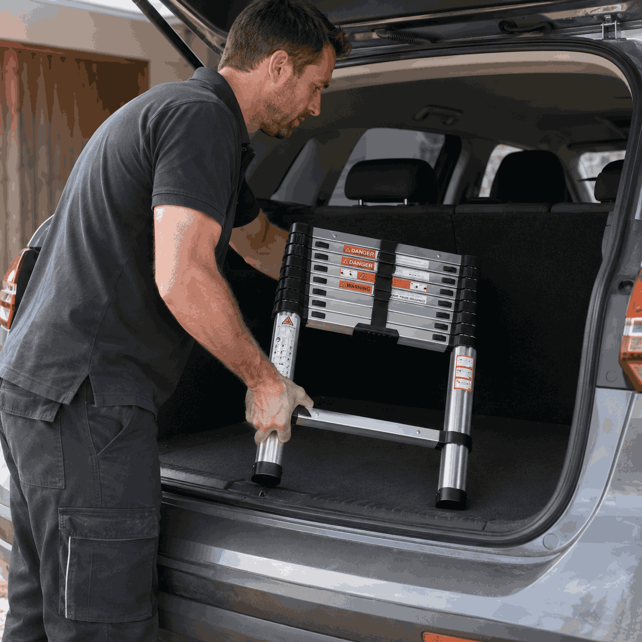 Aluminium Telescopic Ladder 2.6M - Apex 260