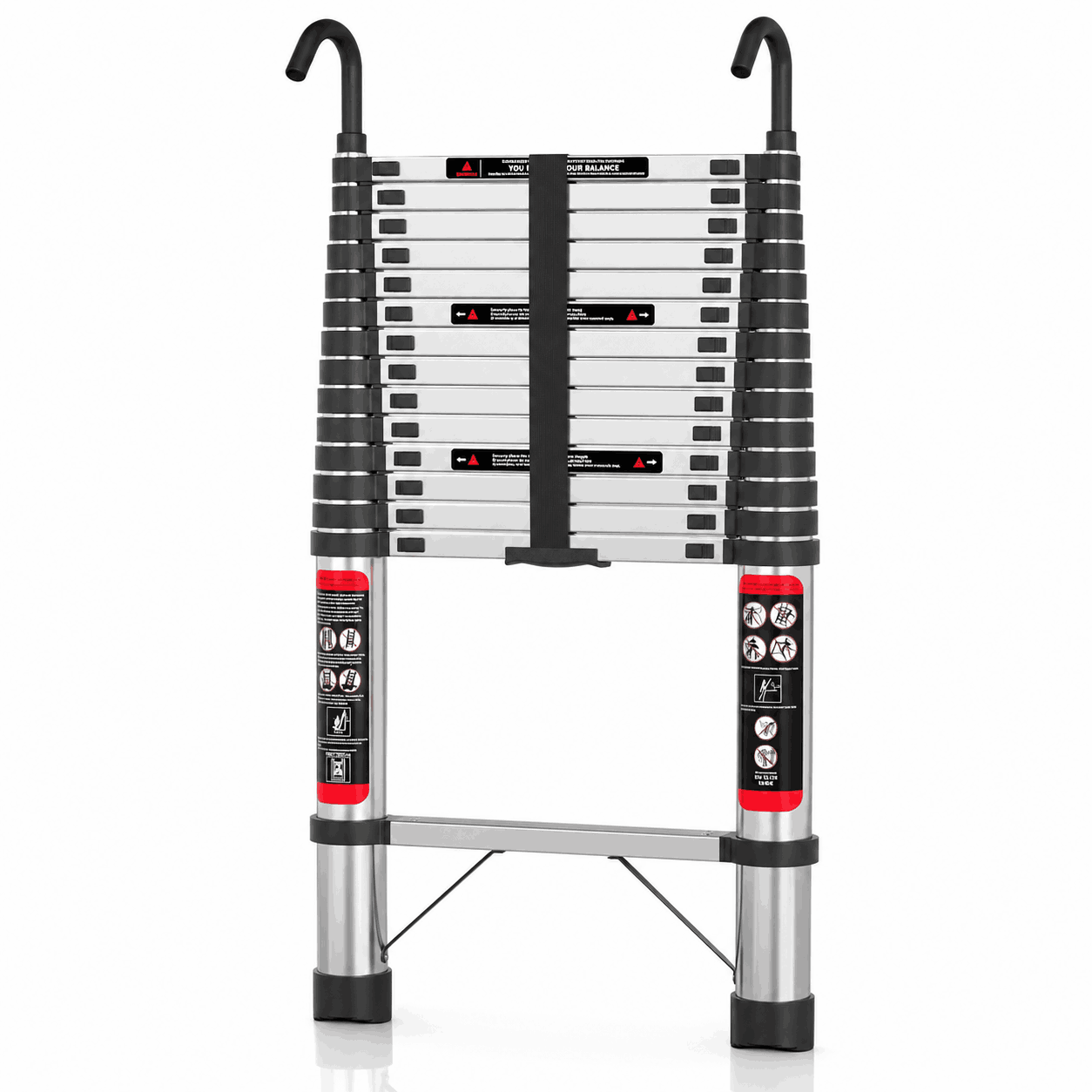 4.4M Telescopic Ladder with Anti-Drop Hooks - Apex 440
