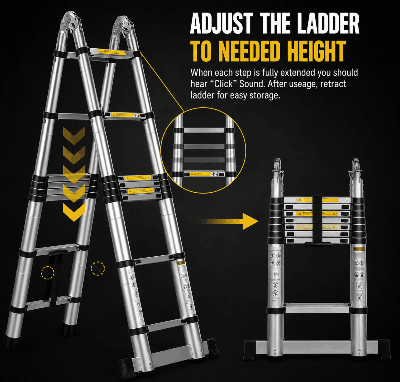 DualFrame 380 — 3-in-1 A-Frame & Telescopic Ladder