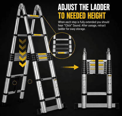 DualFrame 380 — 3-in-1 A-Frame & Telescopic Ladder