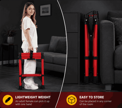 4-Step Folding Aluminium Ladder -  HomeRise 4