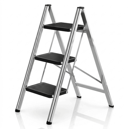 Steelrise — 2 & 3-Step Folding Step Ladder